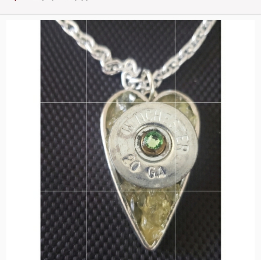 Artisian  Bullet Heart Necklace